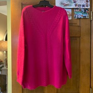 Talbots Plus Womens 3x pink Sweater